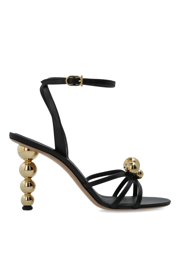 FERRAGAMO - Women - Heeled sandals Karina - Black 275690₽
