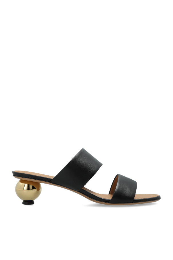 FERRAGAMO - Women - Heeled mules ''Ermione'' - Black