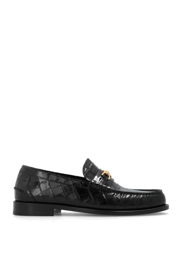Versace - Men - Leather loafers - Black 213790₽