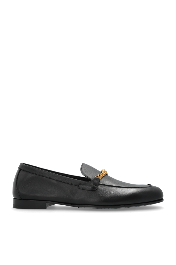 Versace - Men - Leather shoes type loafers - Black 222390₽