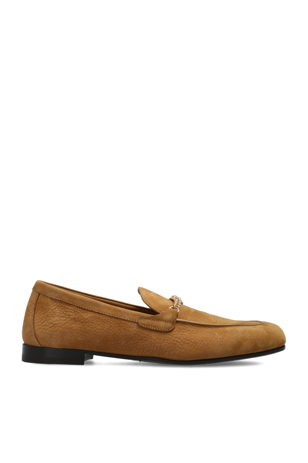 Versace - Men - Suede LOAFERS shoes - Brown 222390₽