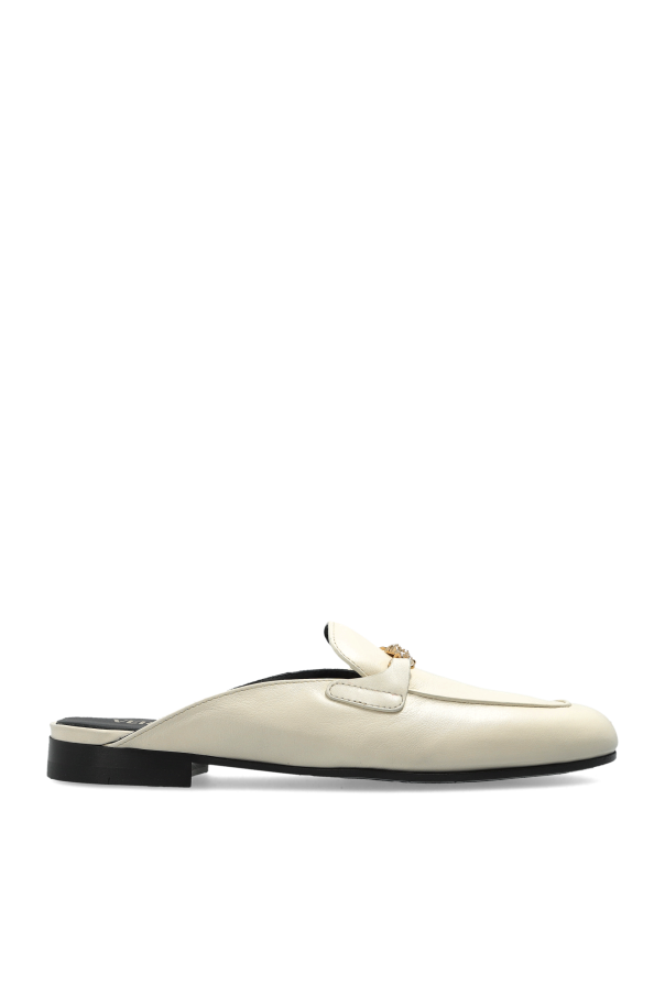 Versace - Women - Leather shoes with Medusa head - Cream 222390₽