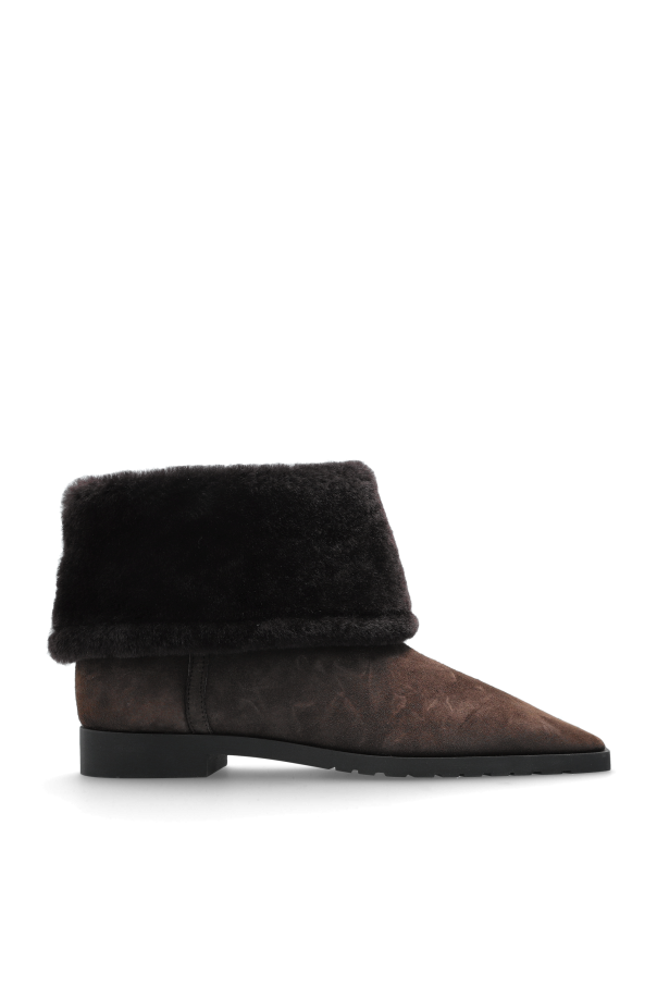 TOTEME - Women - Suede ankle boots - Brown
