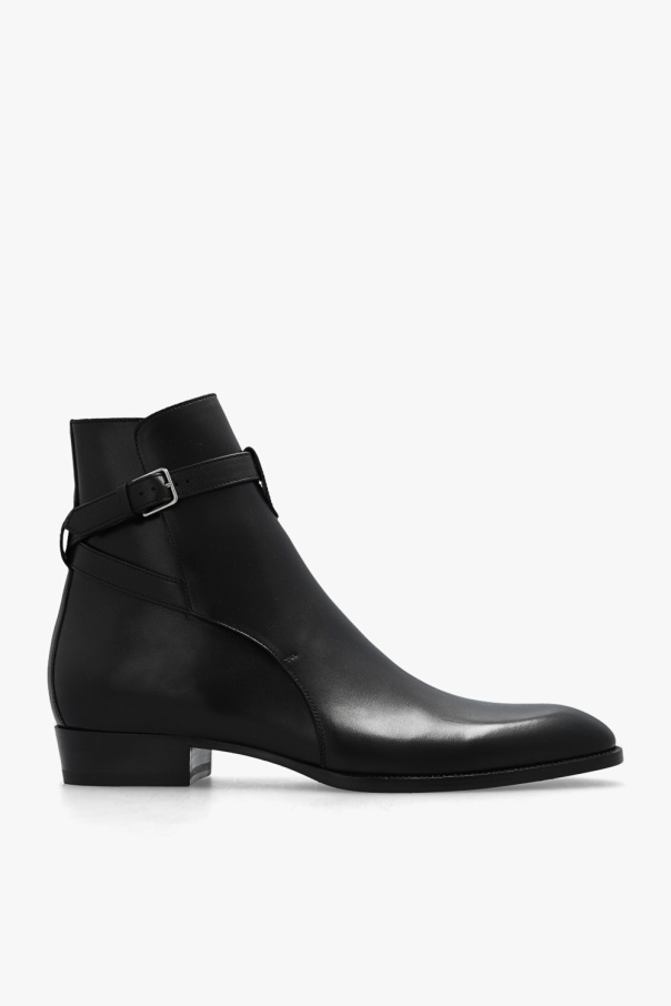 Saint Laurent - Men - Wyatt Chelsea boots - Black 254390₽