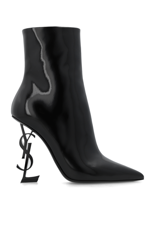 Saint Laurent - Women - Opyum heeled ankle boots - Black 402590₽