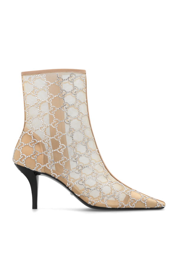 Gucci - Women - Heeled ankle boots - Beige 605590₽