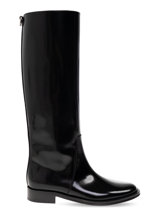 Saint Laurent - Women - Hunt leather boots - Black 392390₽