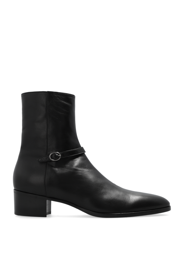 Saint Laurent - Men - Vlad leather ankle boots - Black 278190₽
