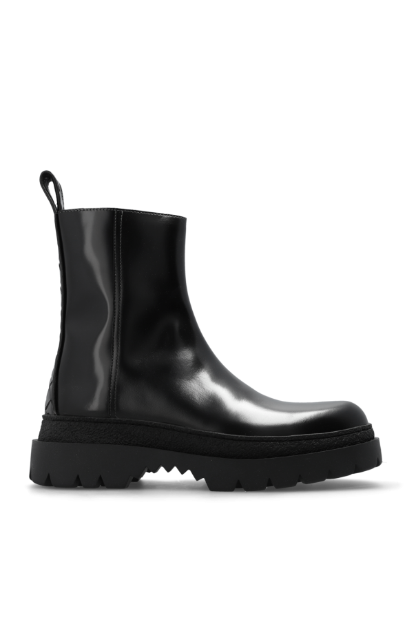 Bottega Veneta - Men - Leather ankle boots - Black 336790₽