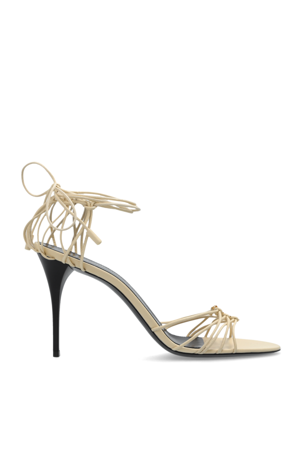 Saint Laurent - Women - Heeled sandals Babylone - Cream 234890₽