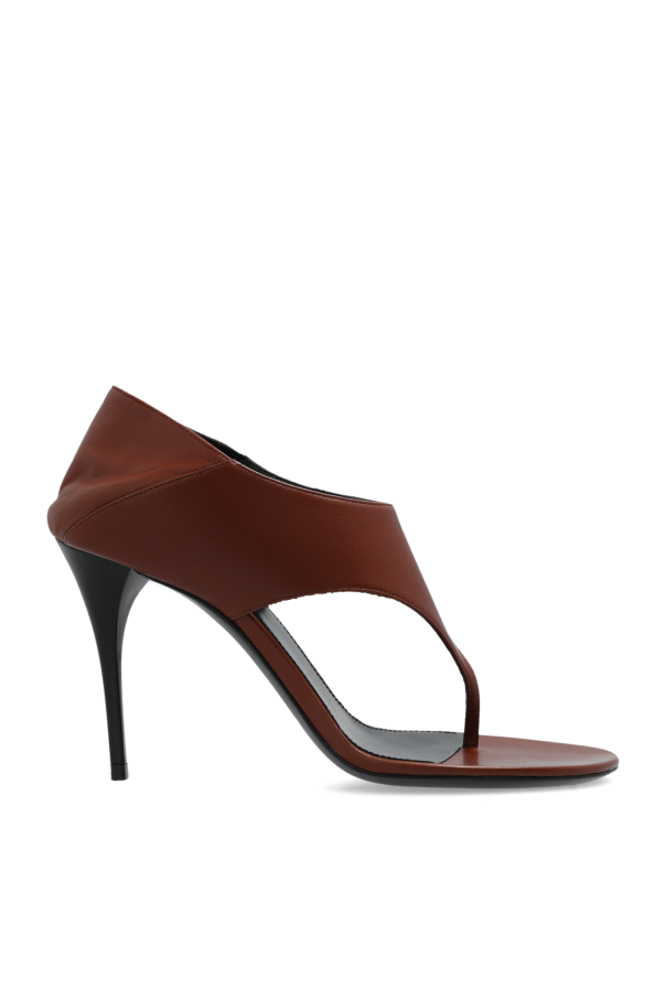 Saint Laurent - Women - Heeled sandals Sand - Brown 205890₽