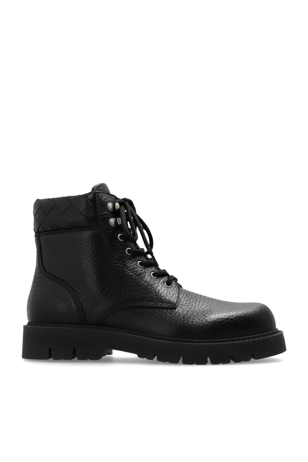 Bottega Veneta - Men - Leather shoes Haddock - Black 336790₽
