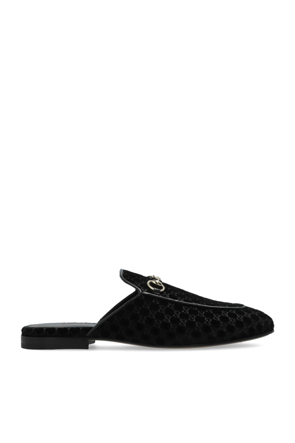 Gucci - Women - Velvet slides with GG pouch - Black 211190₽