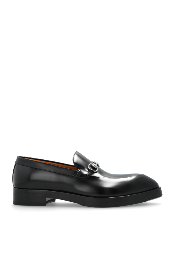Gucci - Men - Leather shoes type loafers - Black 252790₽