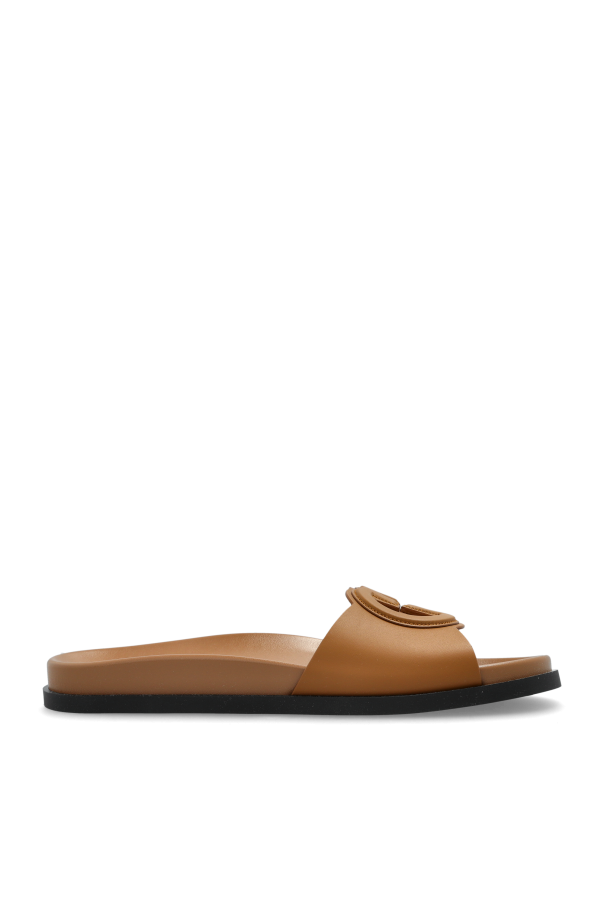Gucci - Women - Leather slippers - Beige 193490₽