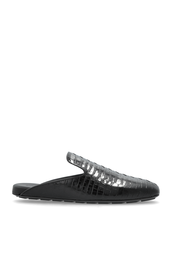 Bottega Veneta - Men - Leather slides Roma - Black 247990₽