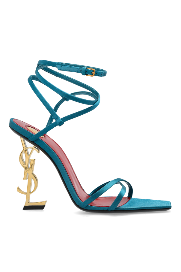Saint Laurent - Women - Heeled sandals Opyum - Blue 282990₽