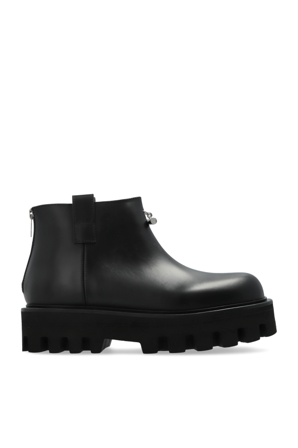 Alexander McQueen - Women - Leather platform shoes - Black 252790₽