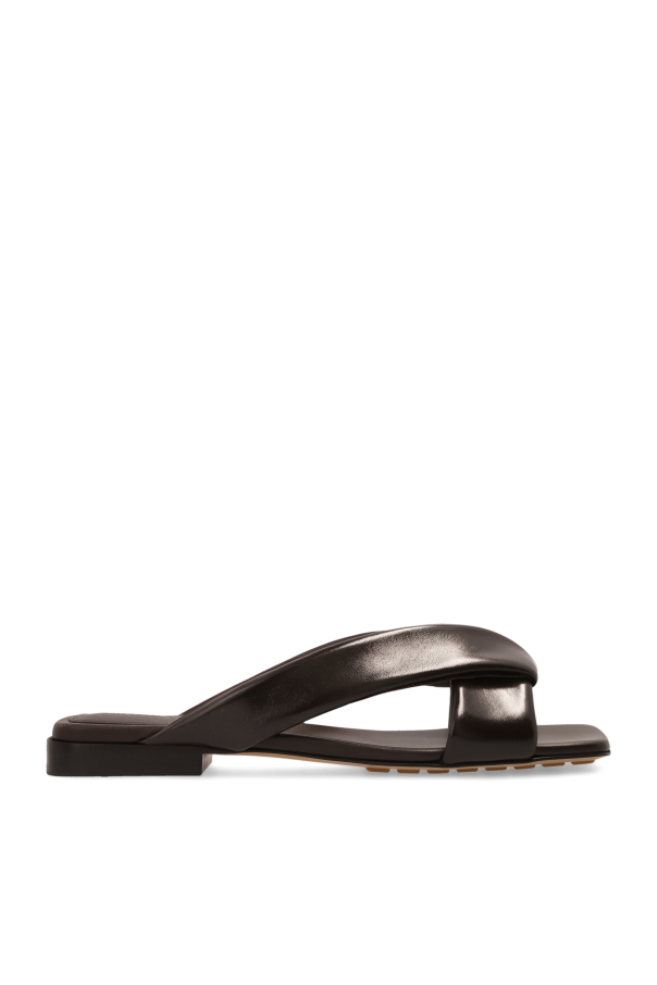Bottega Veneta - Women - Leather slides Riva - Brown 222590₽