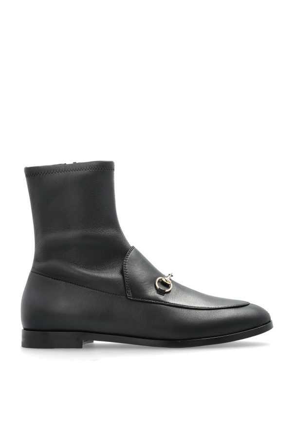Gucci - Women - Leather ankle boots - Black 303590₽