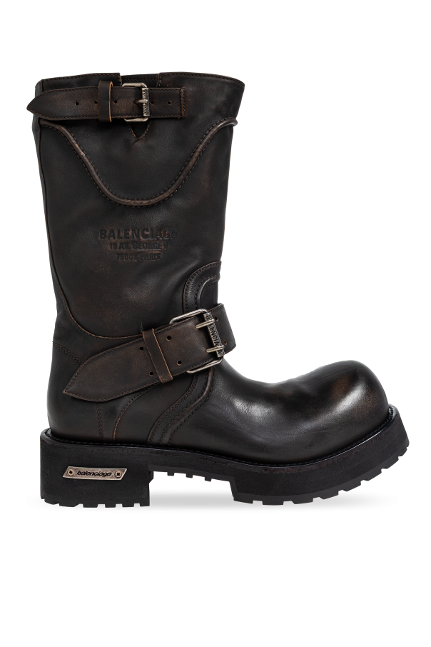 Balenciaga - Men - Venom leather shoes - Brown 417790₽