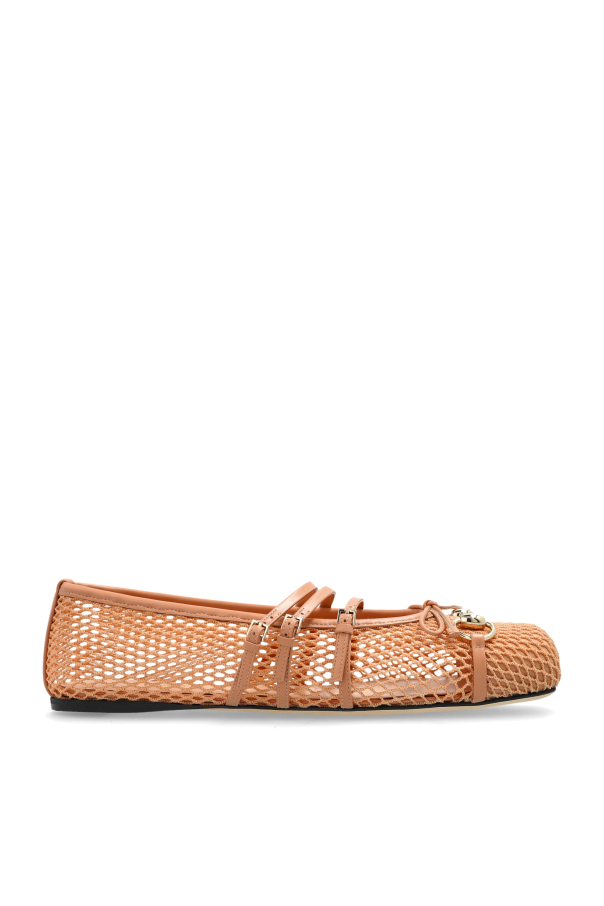Gucci - Women - Horsebit ballerinas - Beige 229990₽