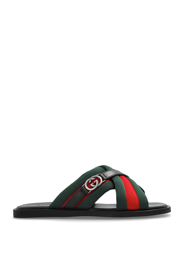 Gucci - Men - Flip-flops with logo - Green 188390₽