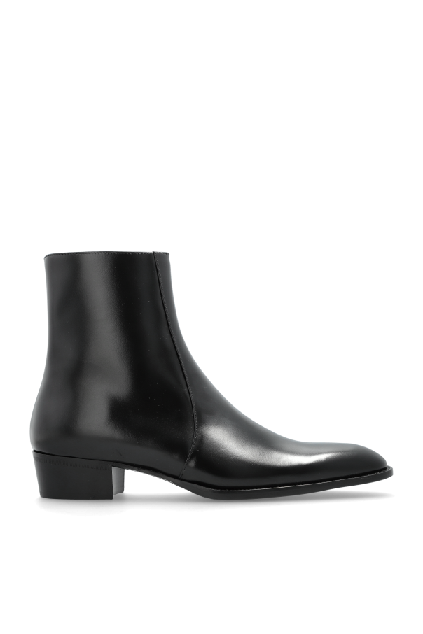 Saint Laurent - Women - Roman leather ankle boots - Black 311390₽