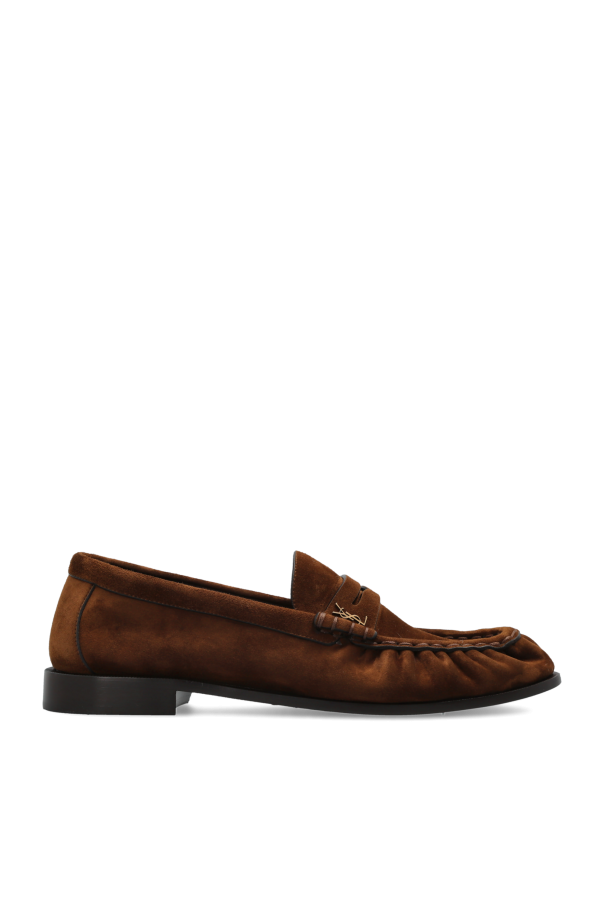 Saint Laurent - Men - Suede LOAFERS shoes - Brown 268090₽