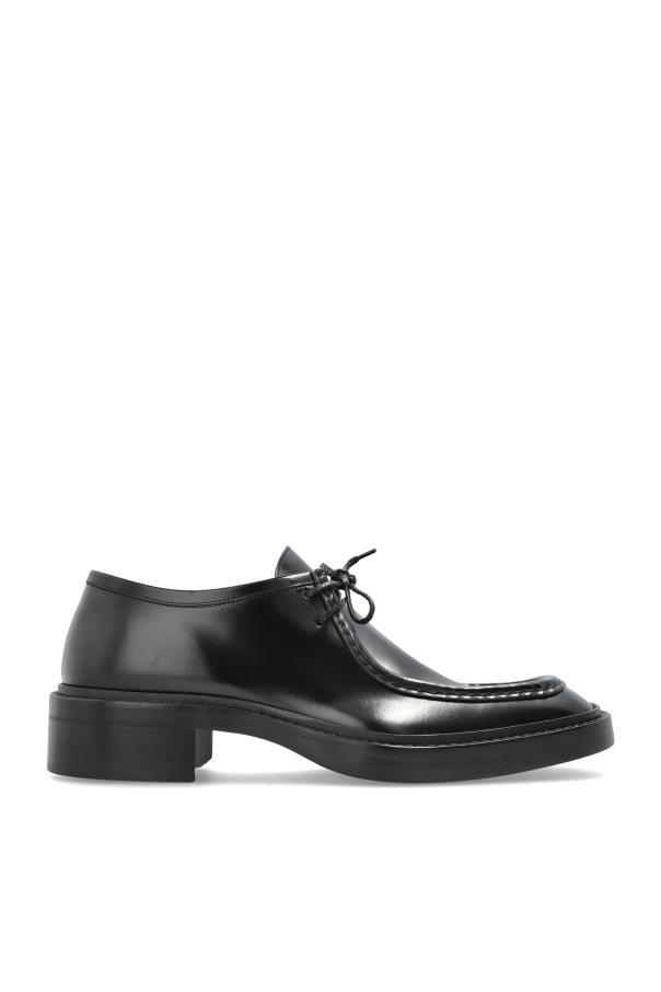 Saint Laurent - Men - Leather shoes New Bourbon - Black 298690₽