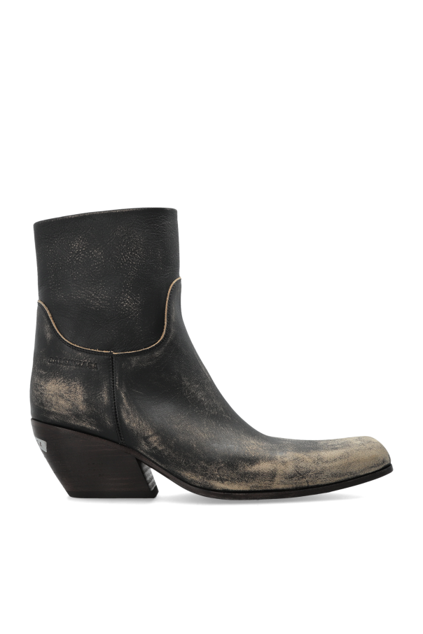 Balenciaga - Women - 'MEMPHIS' heeled ankle boots - Brown