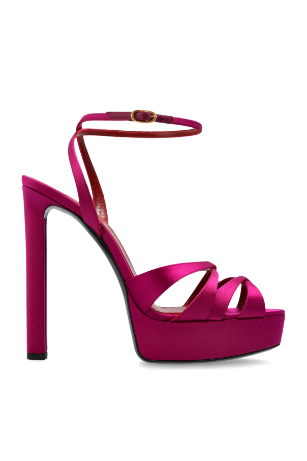 Saint Laurent - Women - Chandelle platform sandals - Pink 282990₽