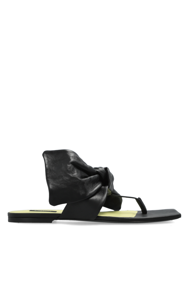 Givenchy - Women - Boudoir Bow Thongs slides - Black 203590₽