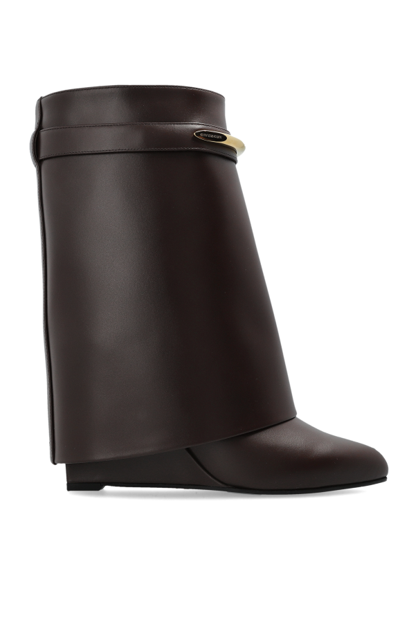 Givenchy - Women - Shark wedge ankle boots - Brown 443190₽