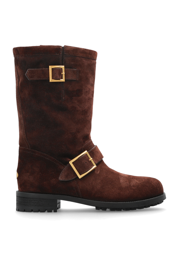 Jimmy Choo - Women - Suede ankle boots Biker - Brown 240990₽