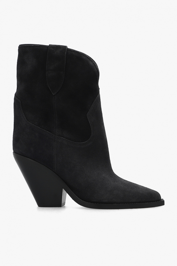 Isabel Marant - Women - Leyane heeled ankle boots - Navy blue 231590₽