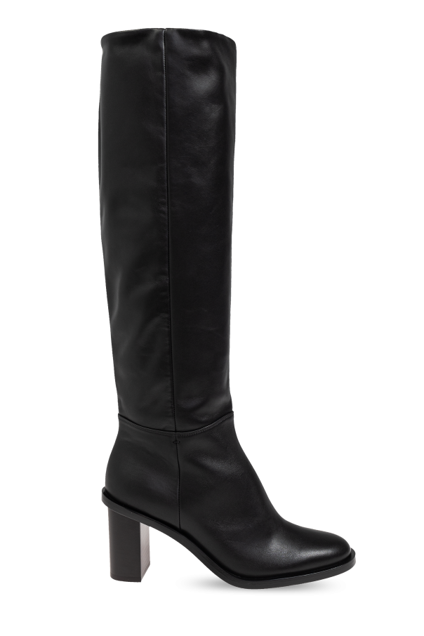 Max Mara - Women - Leather boots - Black 261990₽