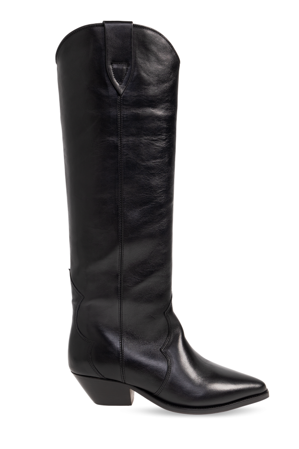 Isabel Marant - Women - Denvee heeled boots in leather - Black 206190₽