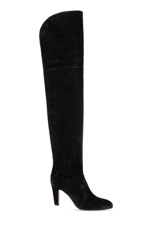 Chlo - Women - Leather heeled boots Eve - Black 478690₽