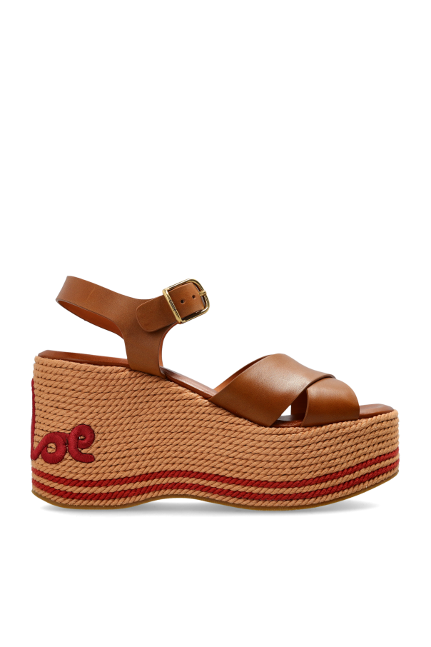 Chlo - Women - Wedge Sandals Sand - Brown 227490₽