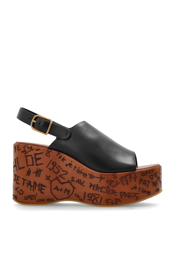 Chlo - Women - Wedge sandals Maxime - Black 242690₽