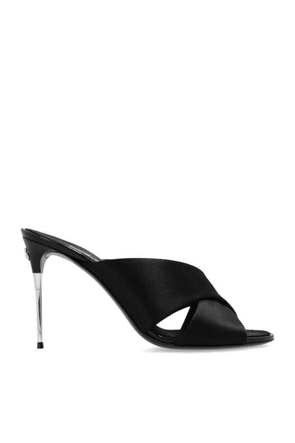 Dolce - Gabbana - Women - Heeled Slippers - Black 229990₽