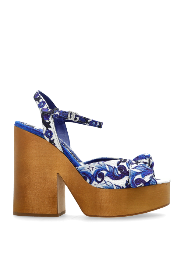 Dolce - Gabbana - Women - Platform sandals - Blue 240990₽