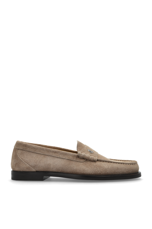 Jimmy Choo - Men - Ethan suede loafers - Grey 193490₽