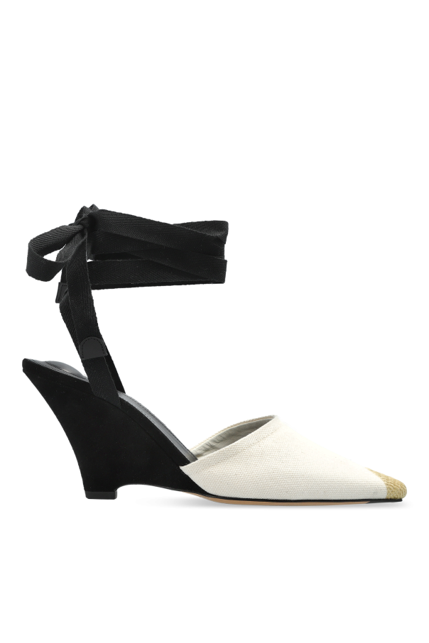 Jacquemus - Women - Wedge heel shoes - Cream 193490₽