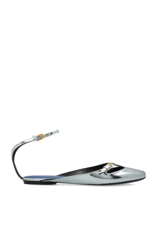 Lanvin - Women - Mary Jane ballet flats - Silver 193490₽