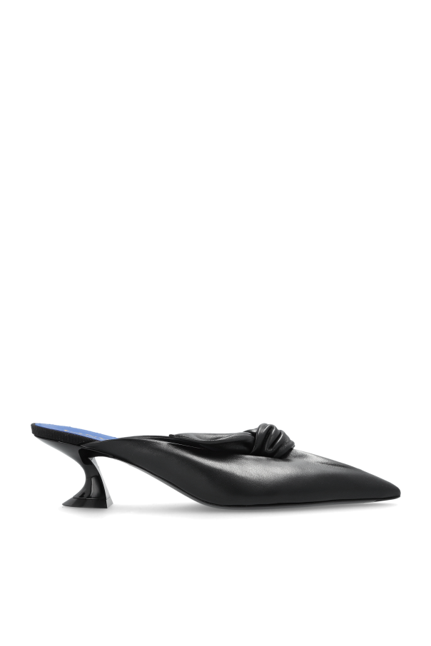 Lanvin - Women - Leather heeled shoes - Black 227490₽