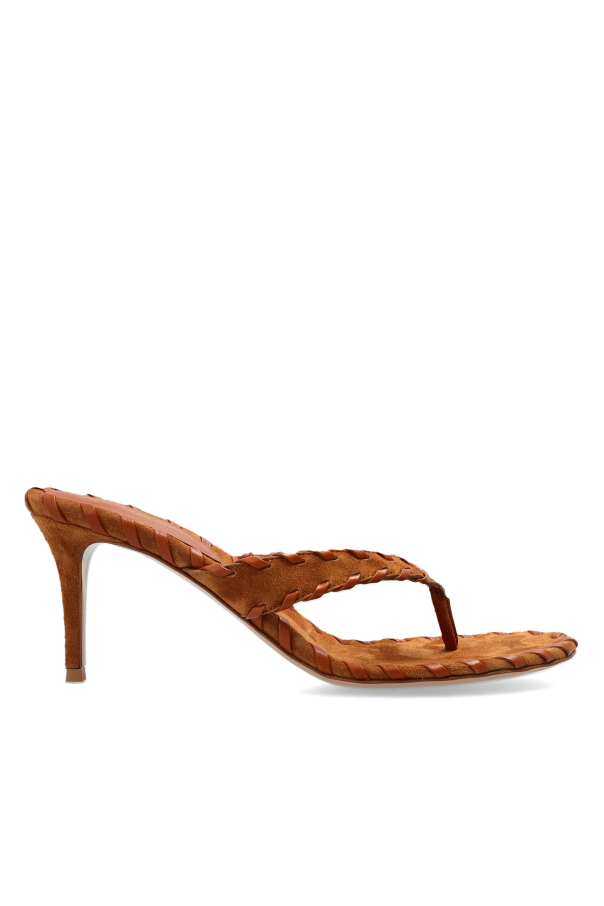 Gianvito Rossi - Women -  Zaira Thong  heeled mules - Brown