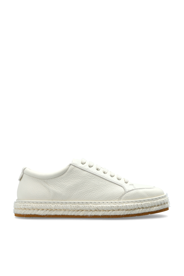 Giorgio Armani - Men - Leather sports shoes - Cream 251890₽