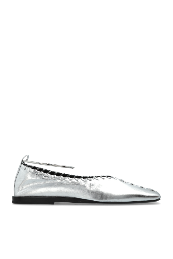 JIL SANDER - Women - Leather shoes - Silver 217290₽